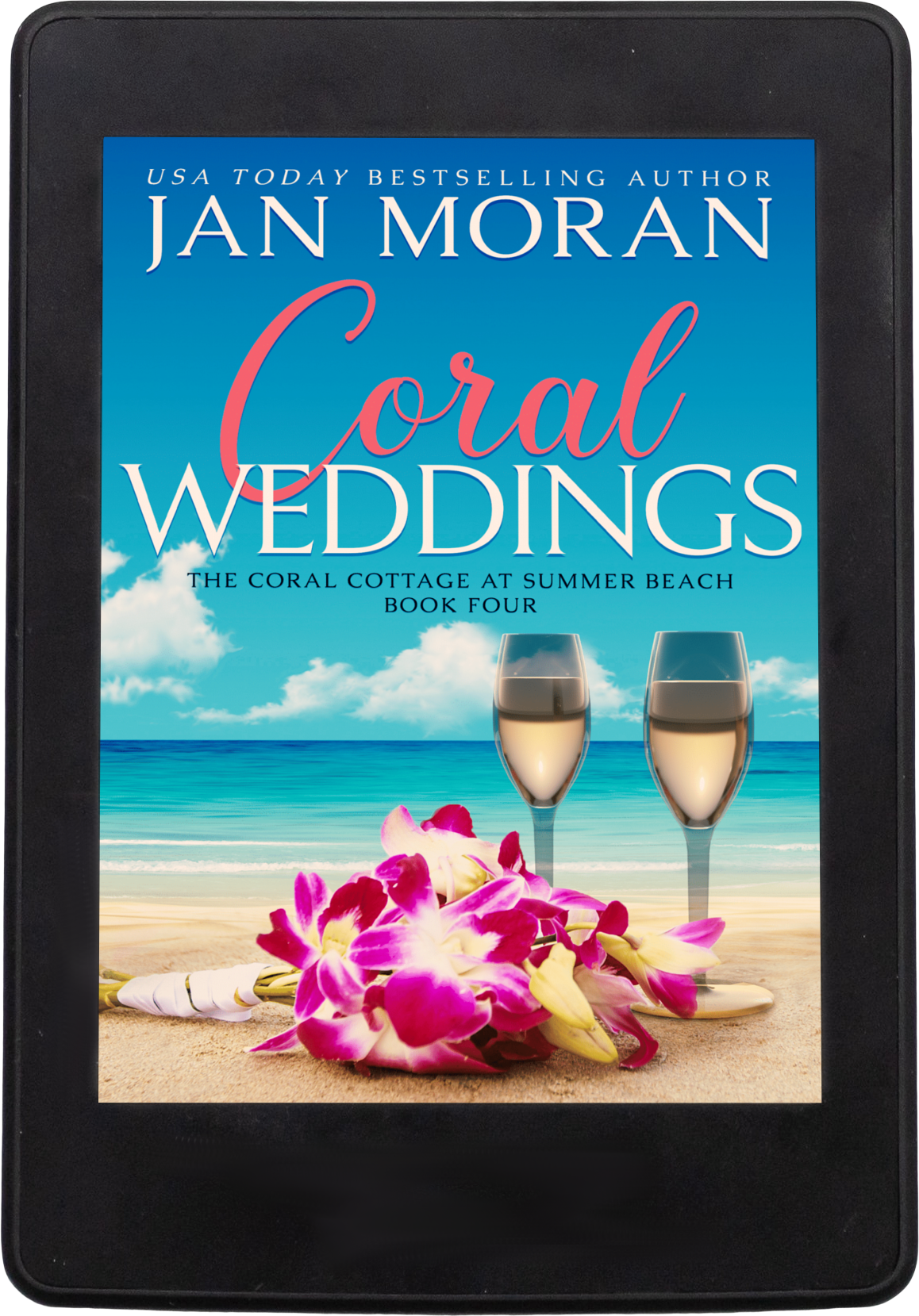 Coral Weddings Audiobook by Jan Moran, Clean, Wholesome, Women's Fiction, small town, Jan Moran, beach reads, clean, wholesome, clean romance, beach reads ebook, beach reads paperback, Mary Kay Andrews, Debbie Macomber, dating, beach saga, summer read, vacation, women, dating, love, romance, romantic, chick lit, fun, womens fiction, beach, holiday, friendship, relationships, California, Elin Hilderbrand, Mary Alice Monroe