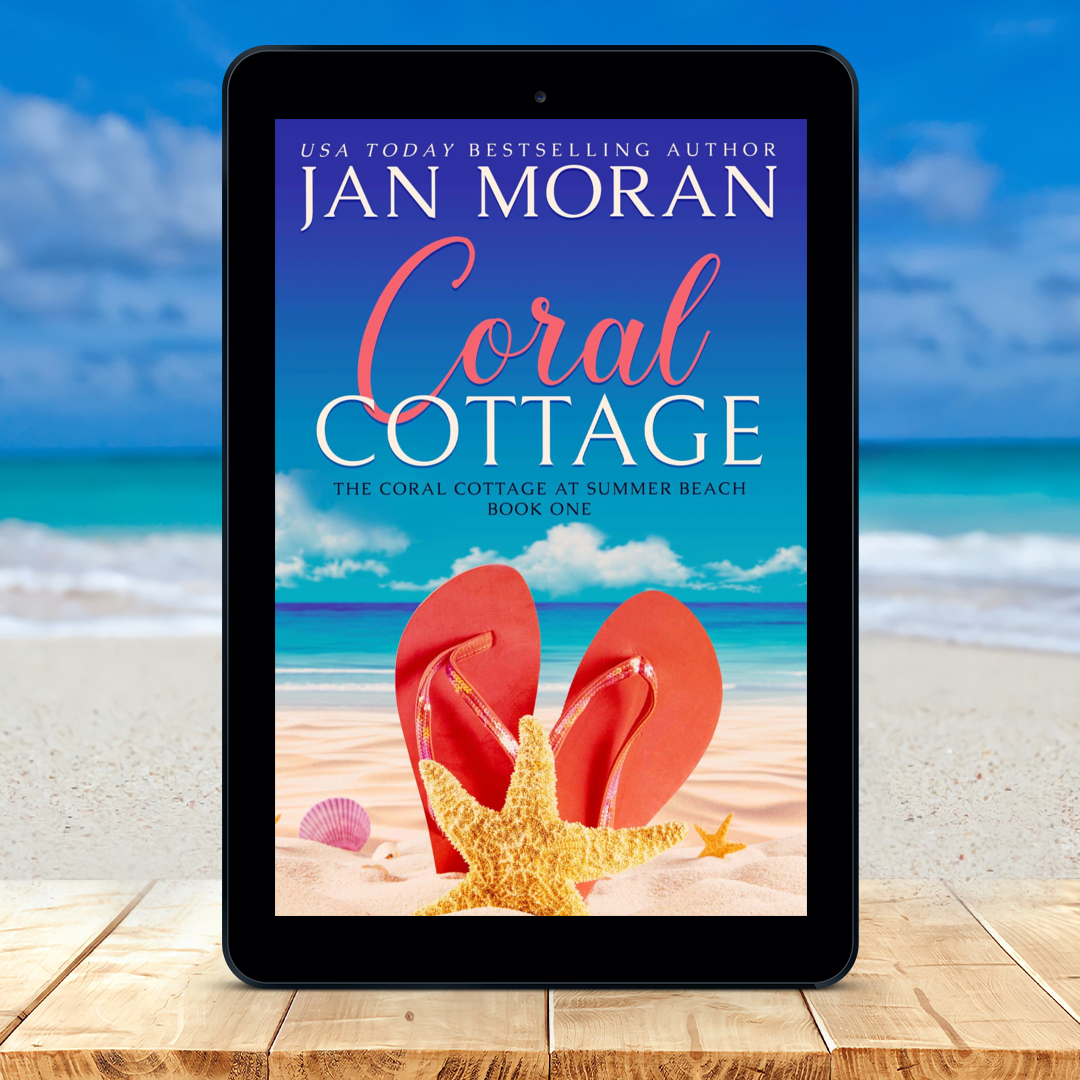 Coral Cottage Ebook by Jan Moran, Seabreeze Shores Audiobook by Jan Moran, Clean, Wholesome, Women's Fiction, small town, Jan Moran, beach reads, clean, wholesome, clean romance, beach reads ebook, beach reads paperback, Mary Kay Andrews, Debbie Macomber, dating, beach saga, summer read, vacation, women, dating, love, romance, romantic, chick lit, fun, womens fiction, beach, holiday, friendship, relationships, California, Elin Hilderbrand, Mary Alice Monroe