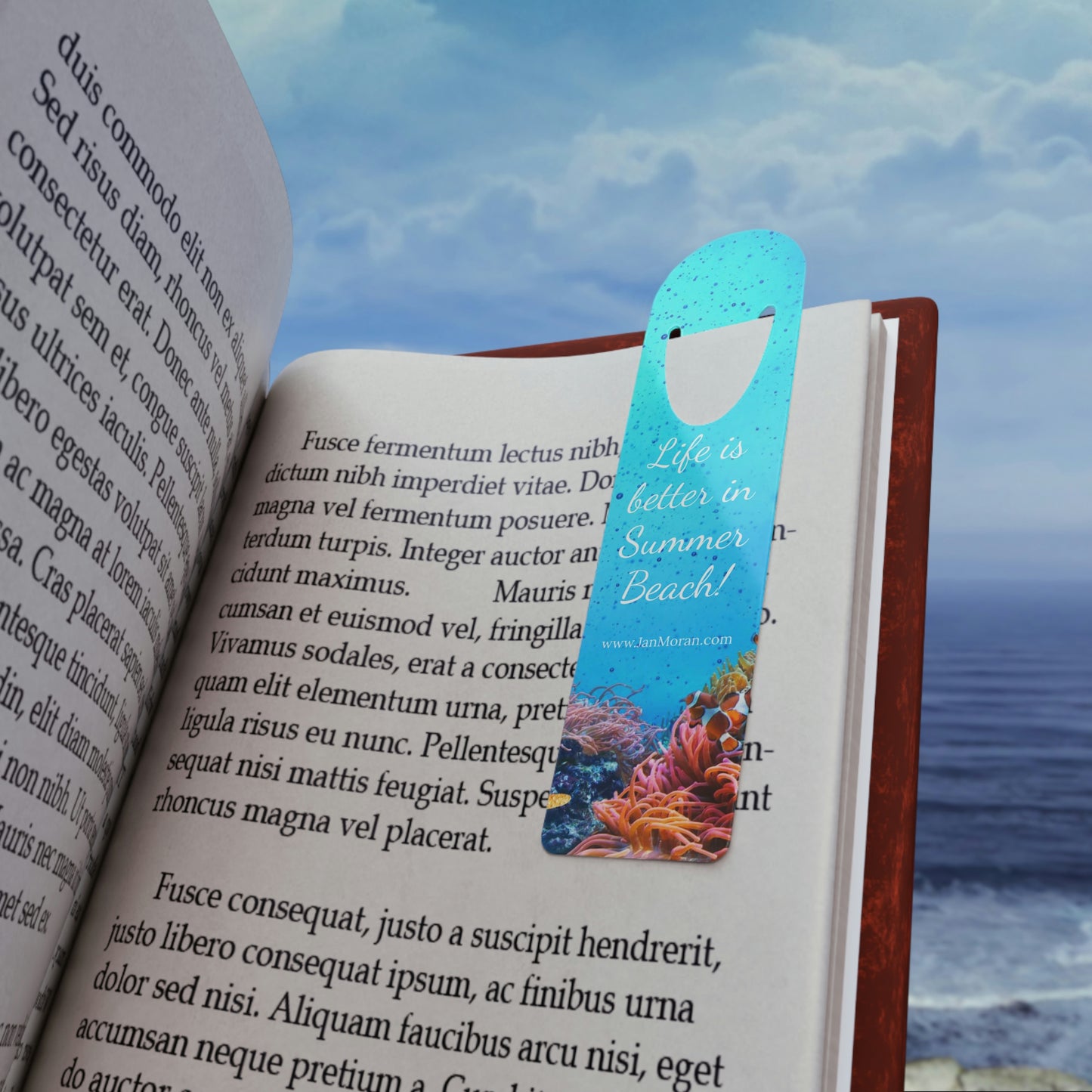 Summer Beach Bookmark - Ocean