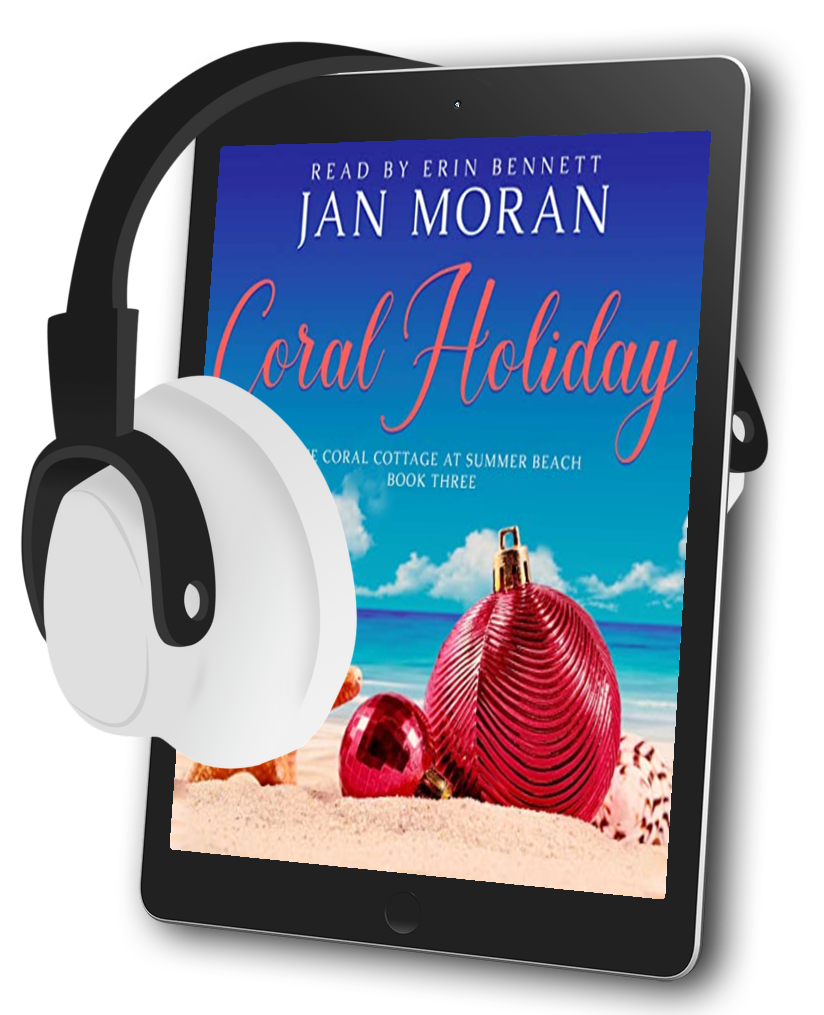 Coral Holiday Ebook by Jan Moran, Clean, Wholesome, Women's Fiction, small town, Jan Moran, beach reads, clean, wholesome, clean romance, beach reads ebook, beach reads paperback, Mary Kay Andrews, Debbie Macomber, dating, beach saga, summer read, vacation, women, dating, love, romance, romantic, chick lit, fun, womens fiction, beach, holiday, friendship, relationships, California, Elin Hilderbrand, Mary Alice Monroe